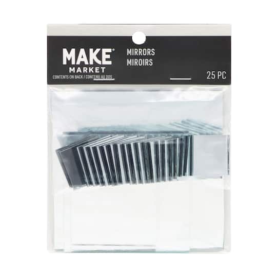 Mixed Square Mirror Pieces, 25ct. by Make Market®